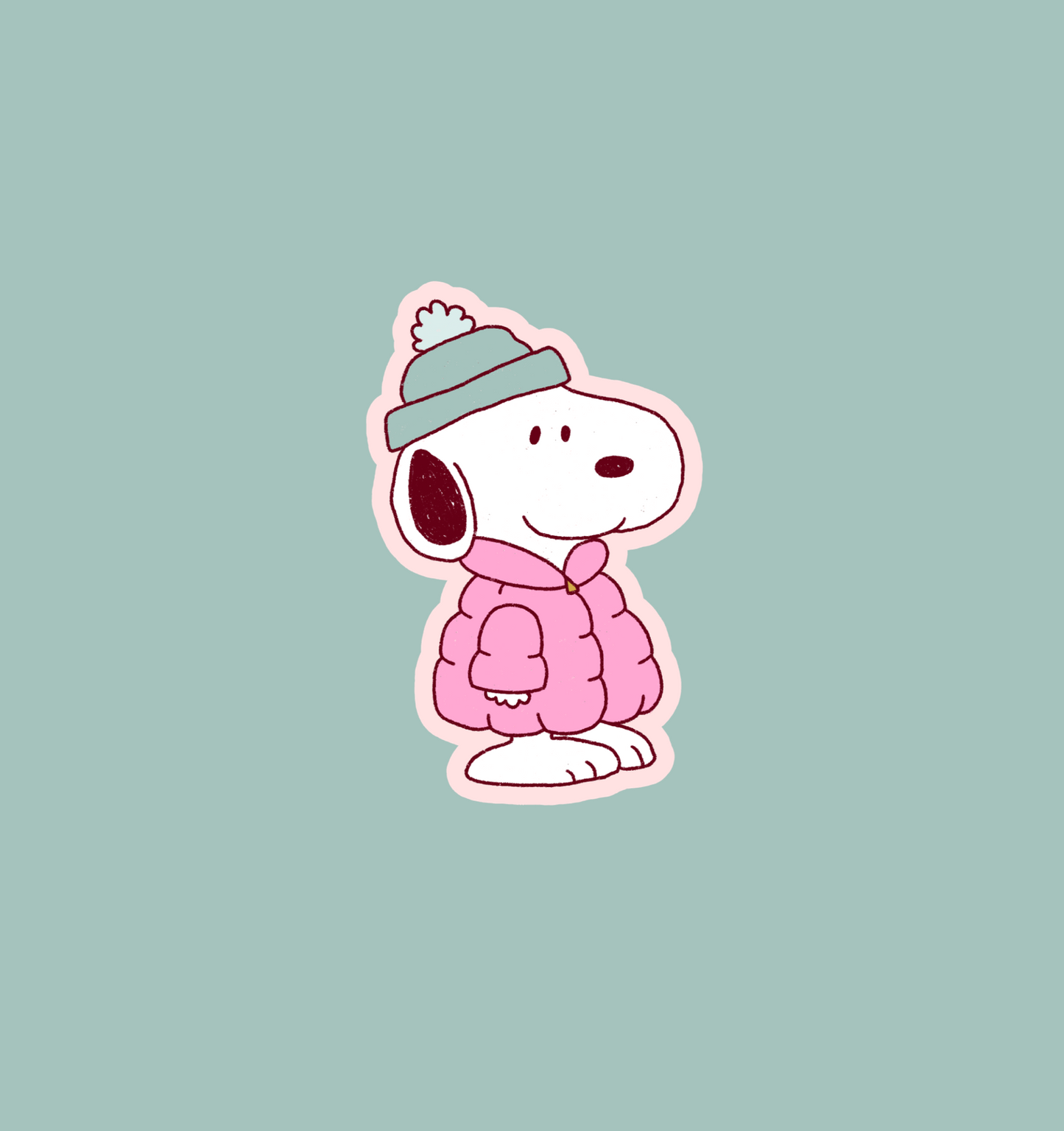 holographic winter sticker