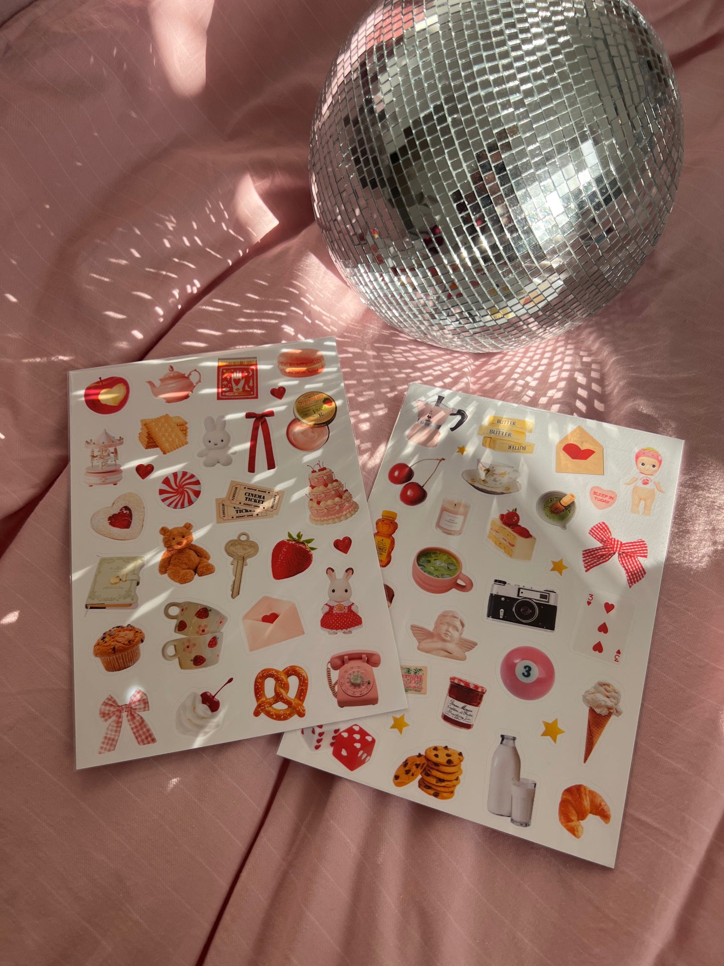 red trinket sticker sheet