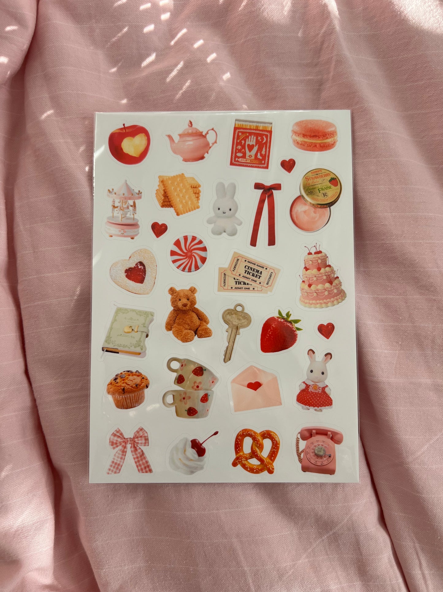 red trinket sticker sheet