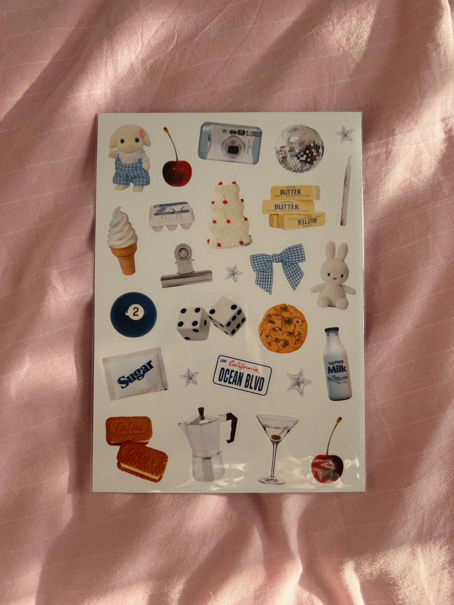 blue trinket sticker sheet