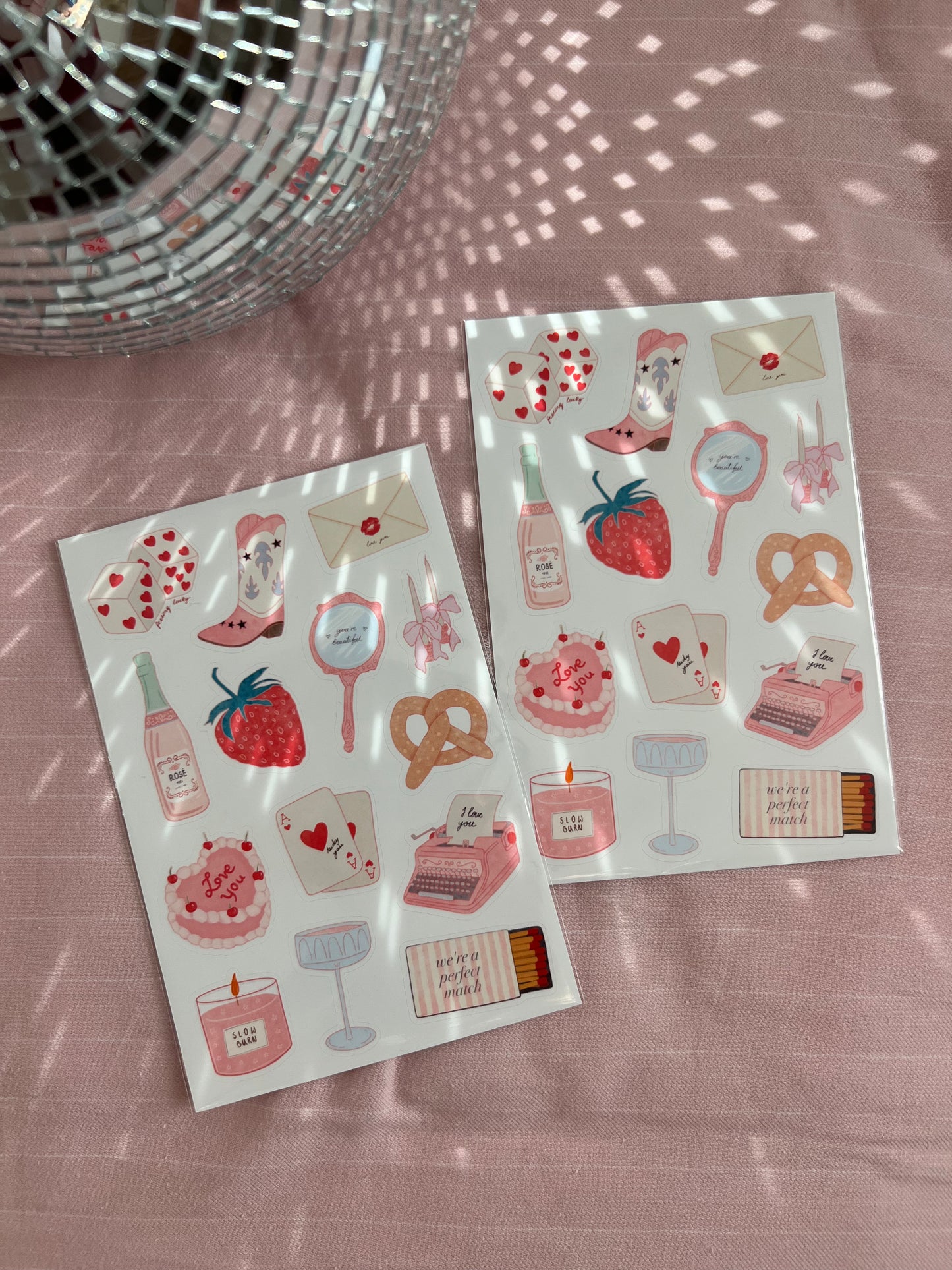 girl essentials sticker sheet