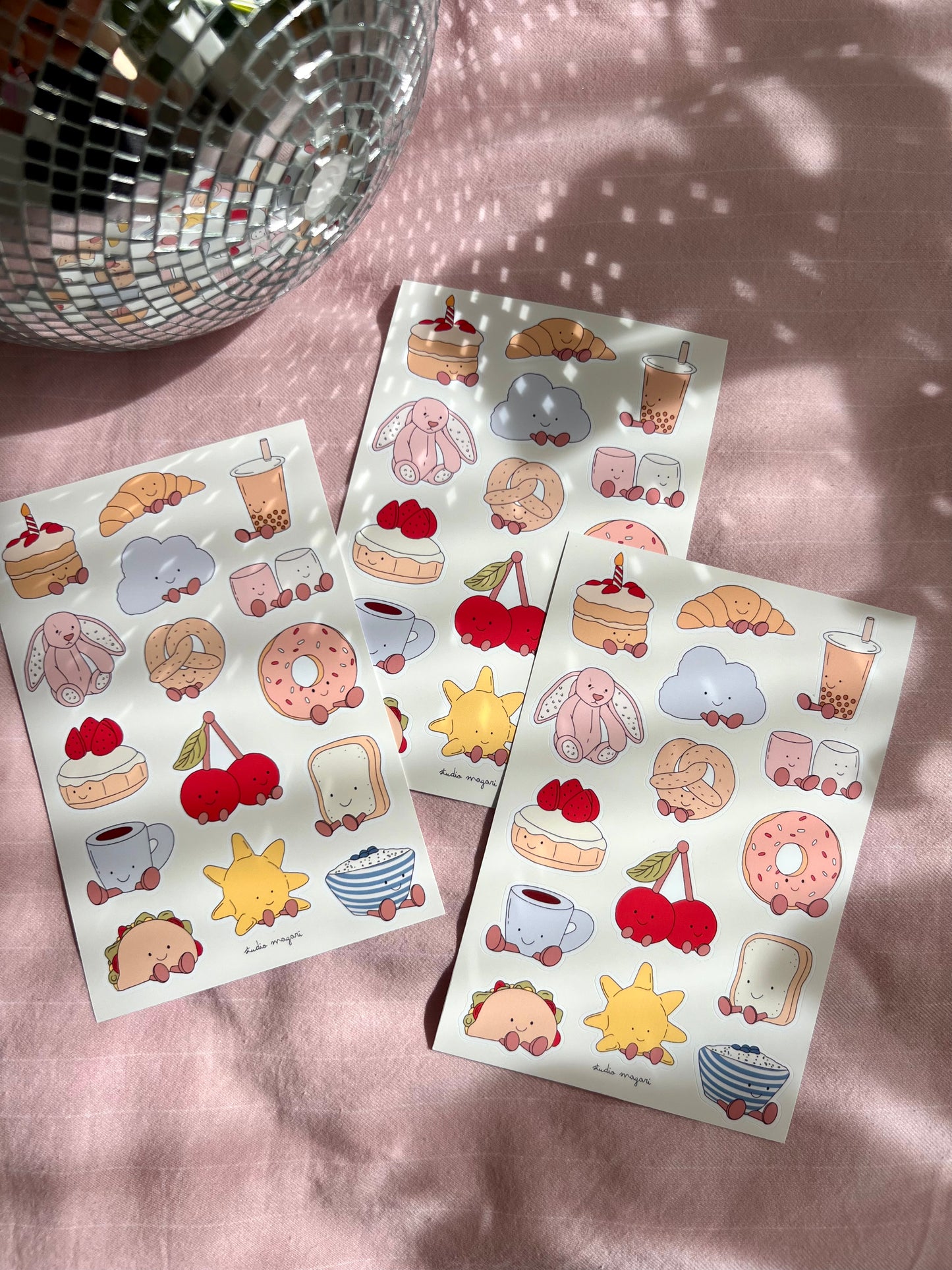 jellycat sticker sheet