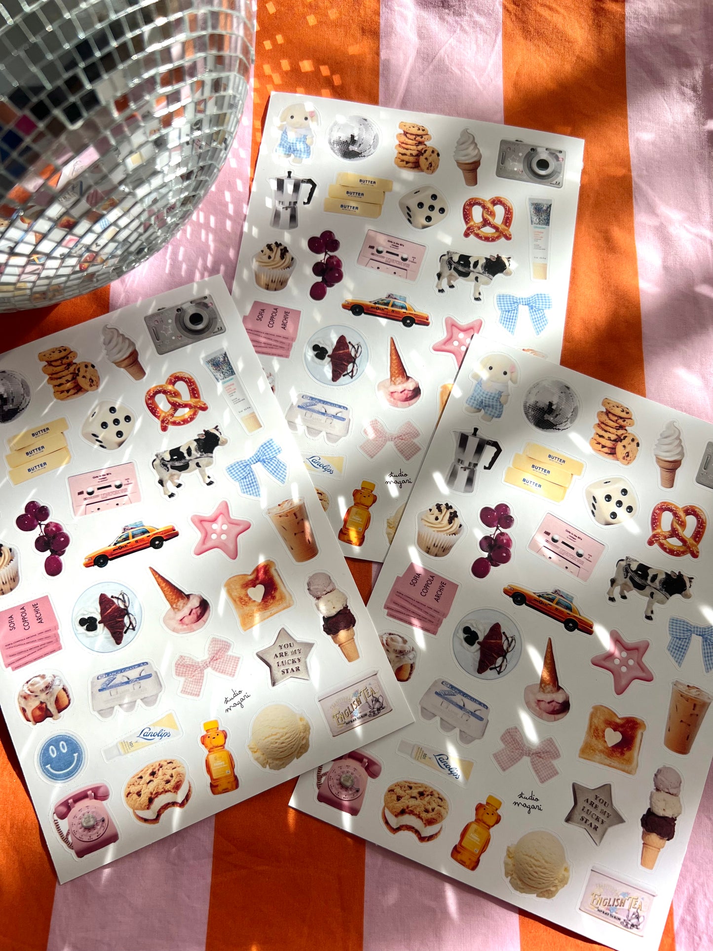 trinket party sticker sheet