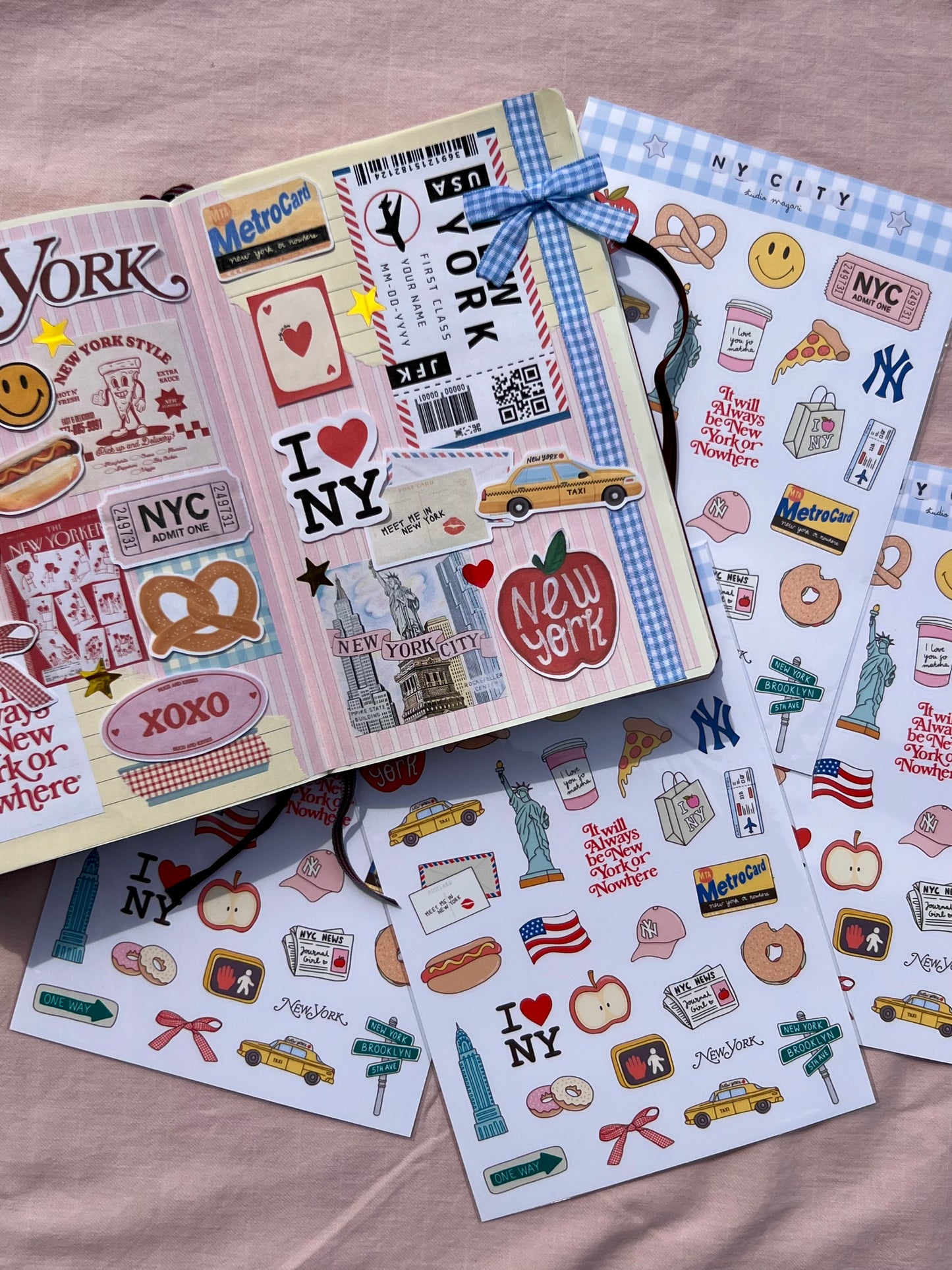 it will always be New York or nowhere sticker sheet