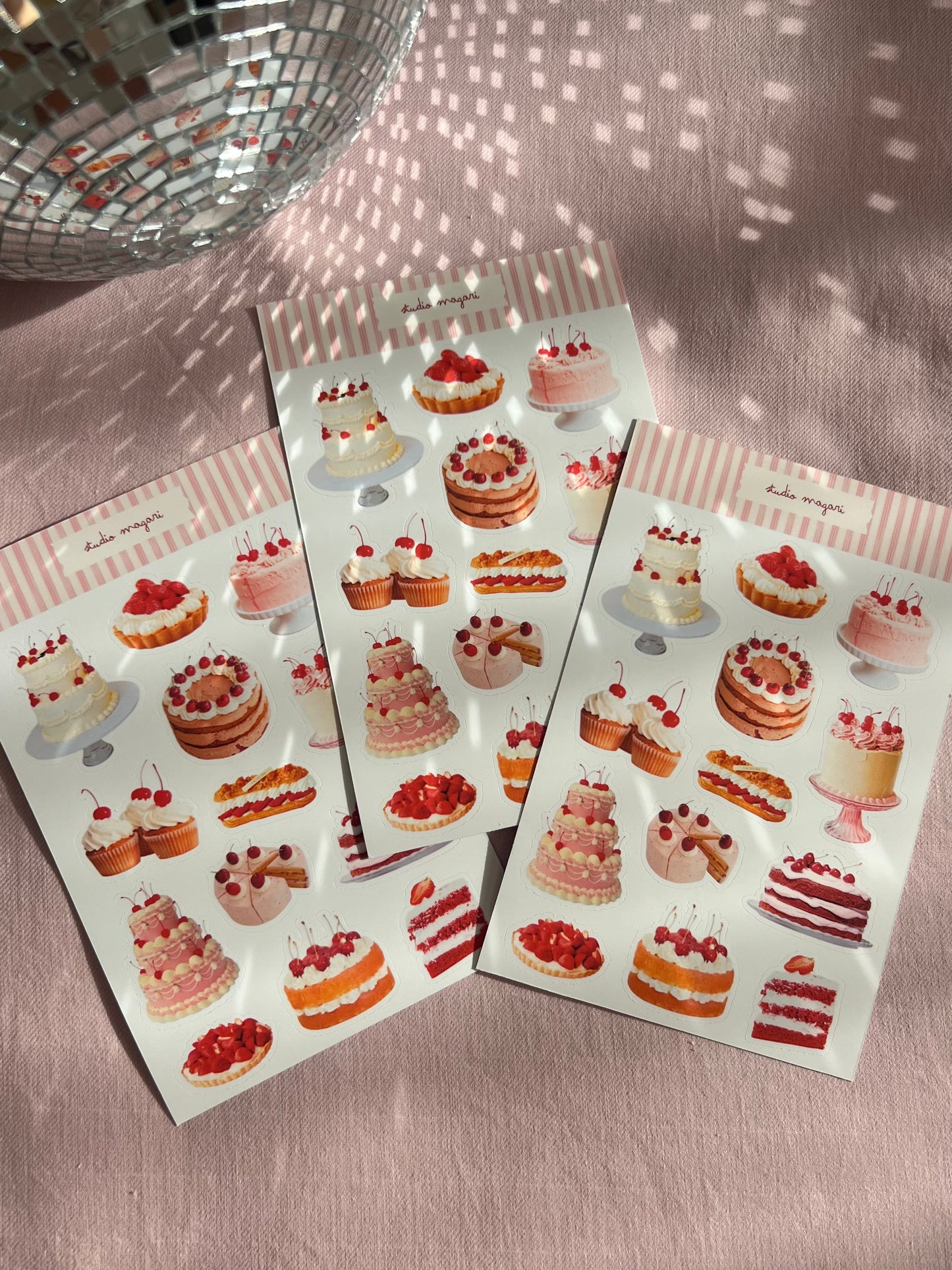 pâtisserie sticker sheet