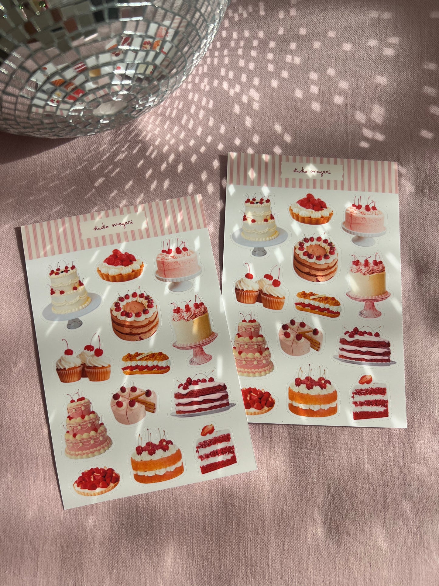 pâtisserie sticker sheet