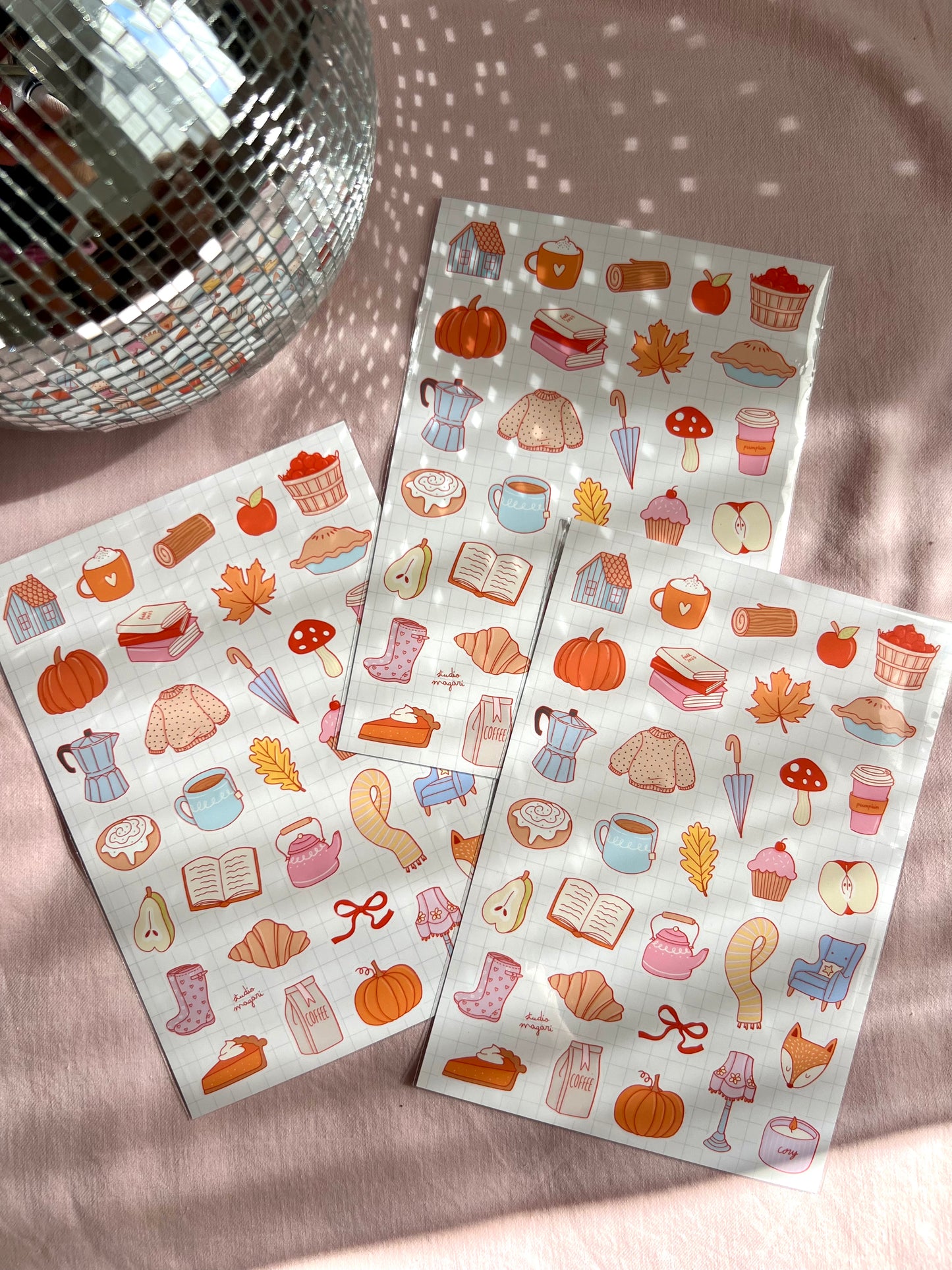 autumn sticker sheet