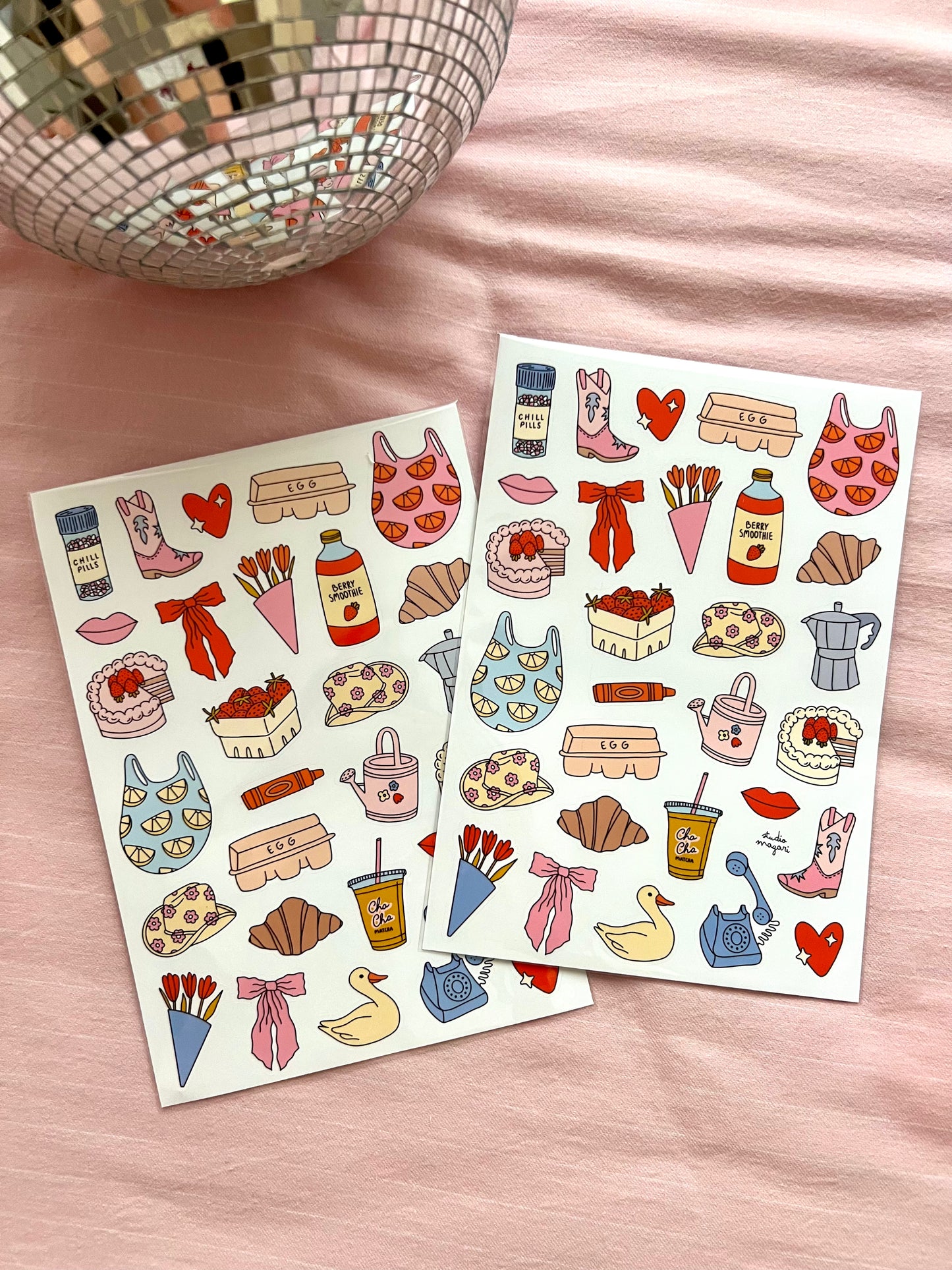 spring sticker sheet