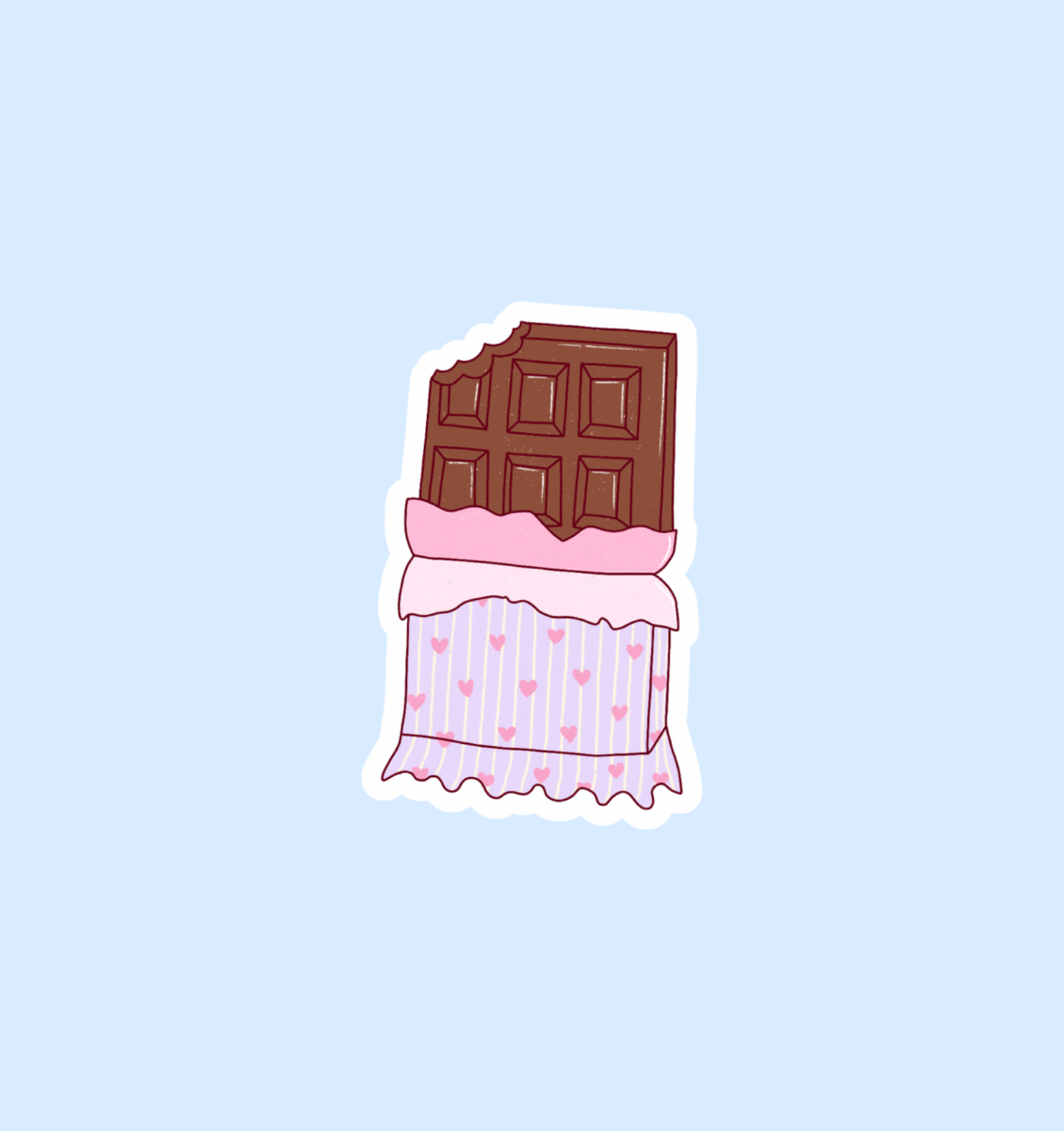 holographic chocolate bar sticker