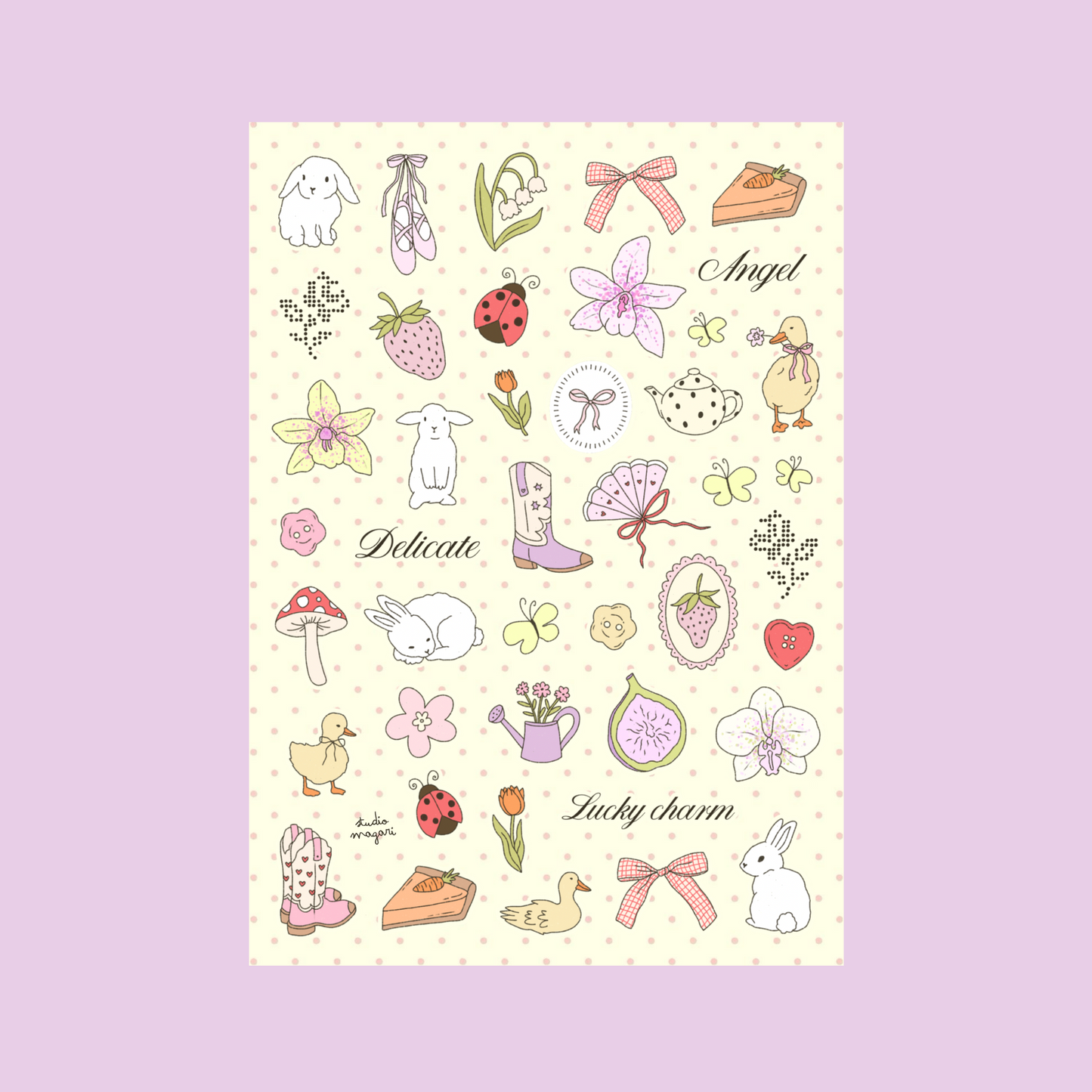 spring sticker sheet