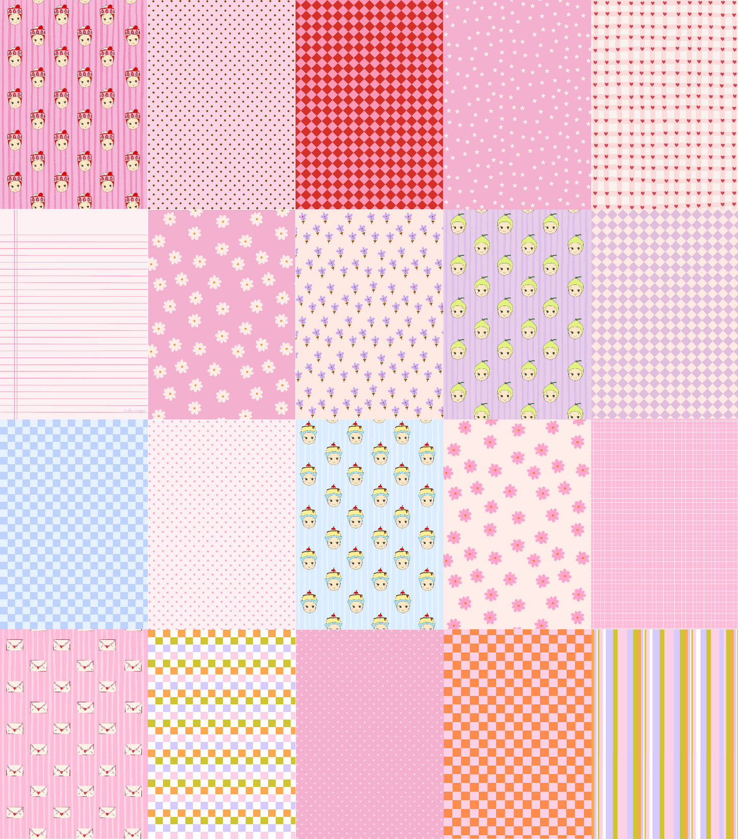 scrapbook paper 20 designs (DIGITAL)