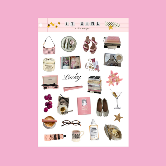 it girl sticker sheet