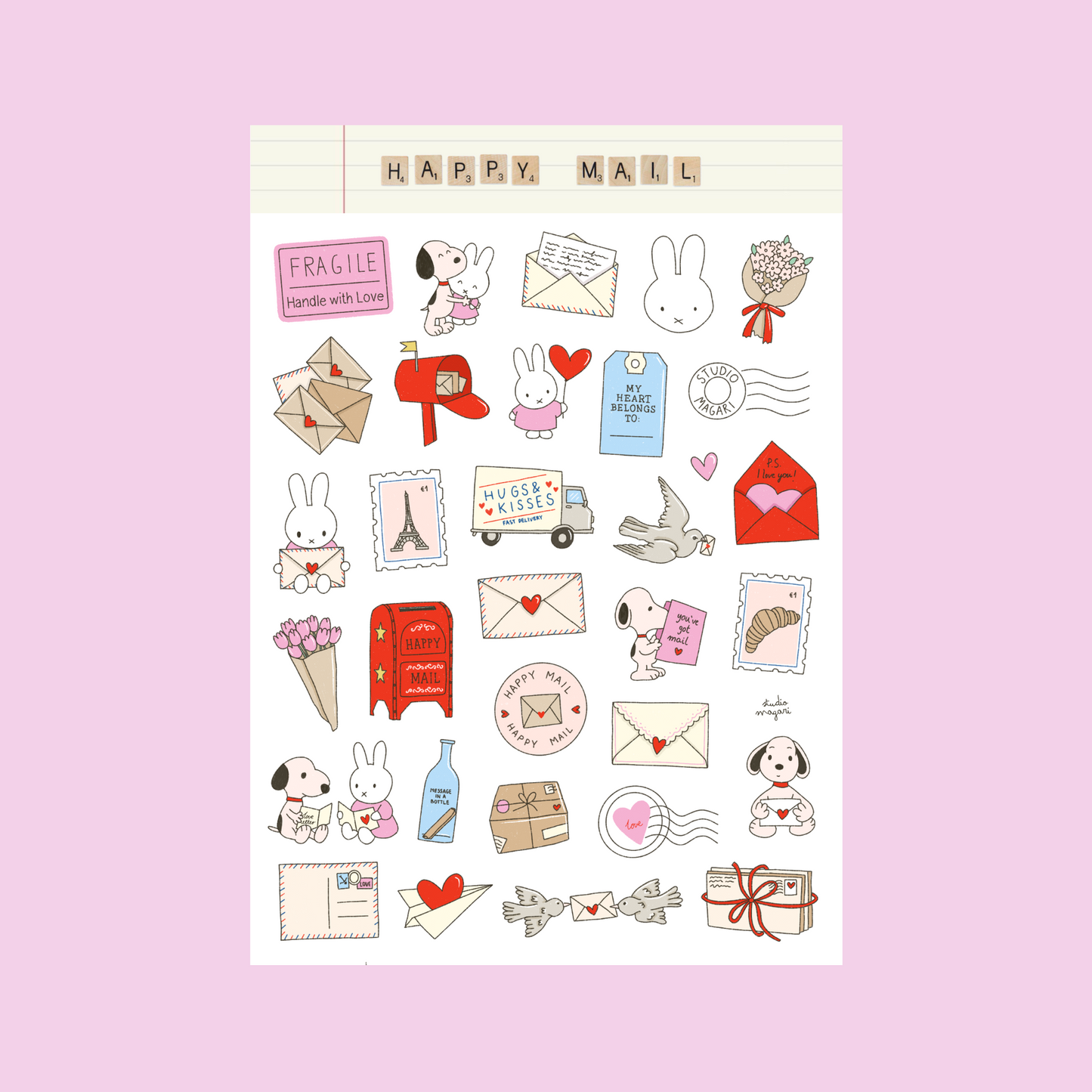 you've got mail! sticker sheet