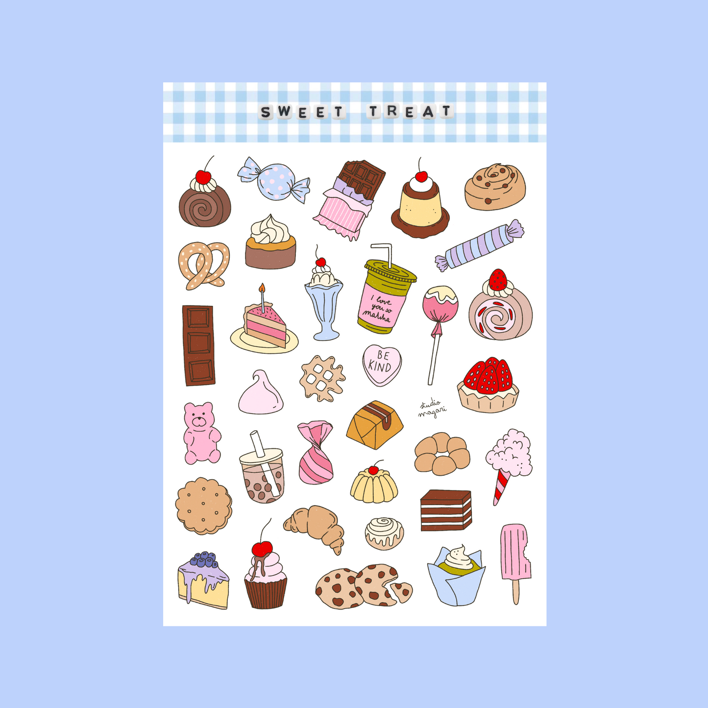 sweet treat sticker sheet
