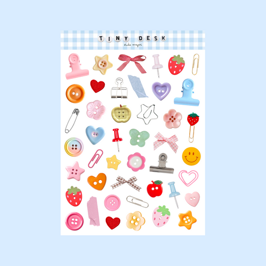 tiny desk sticker sheet