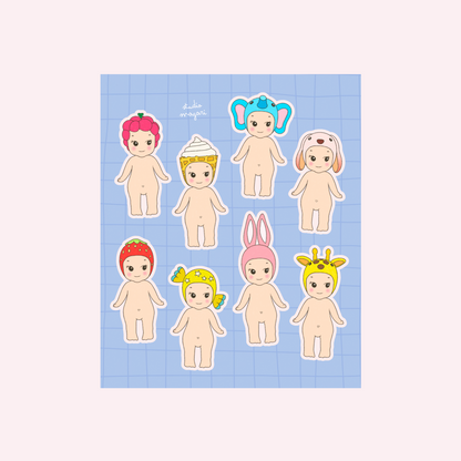 angel sticker sheet
