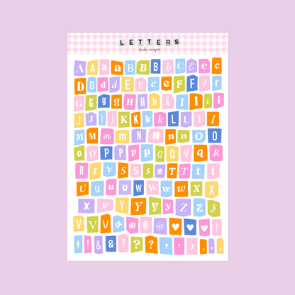 rainbow alphabet