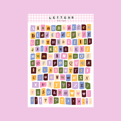 letters for scrapbooking