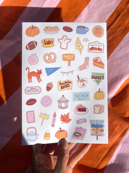 cozy sticker sheet