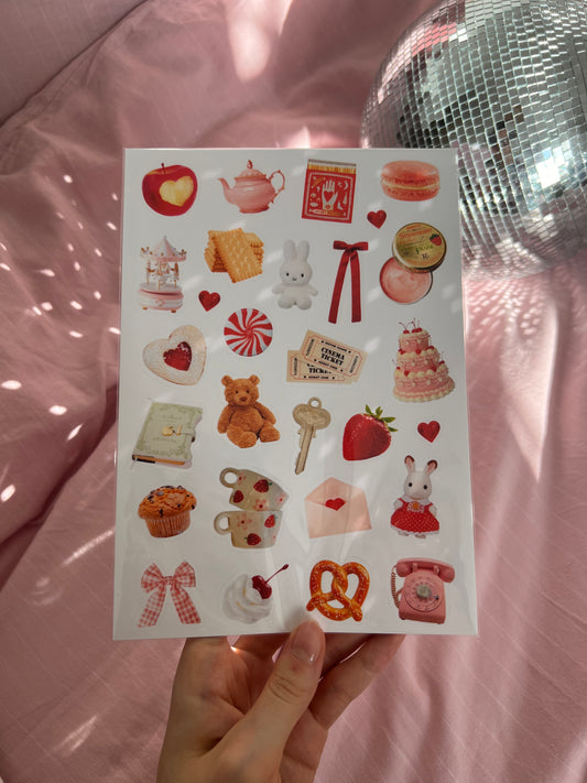 red trinket sticker sheet