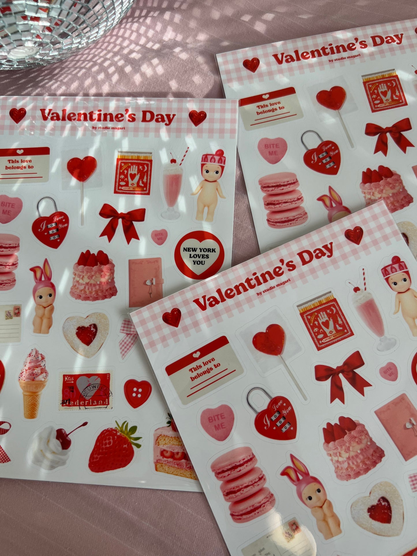 Valentine's Day sticker sheet