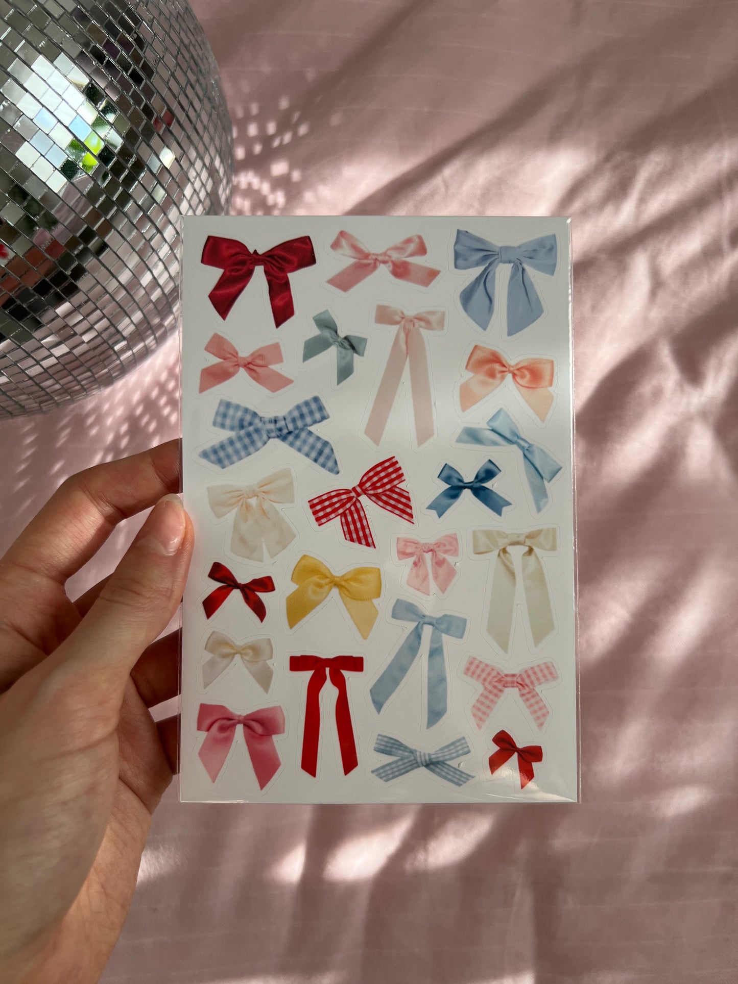 bow sticker sheet