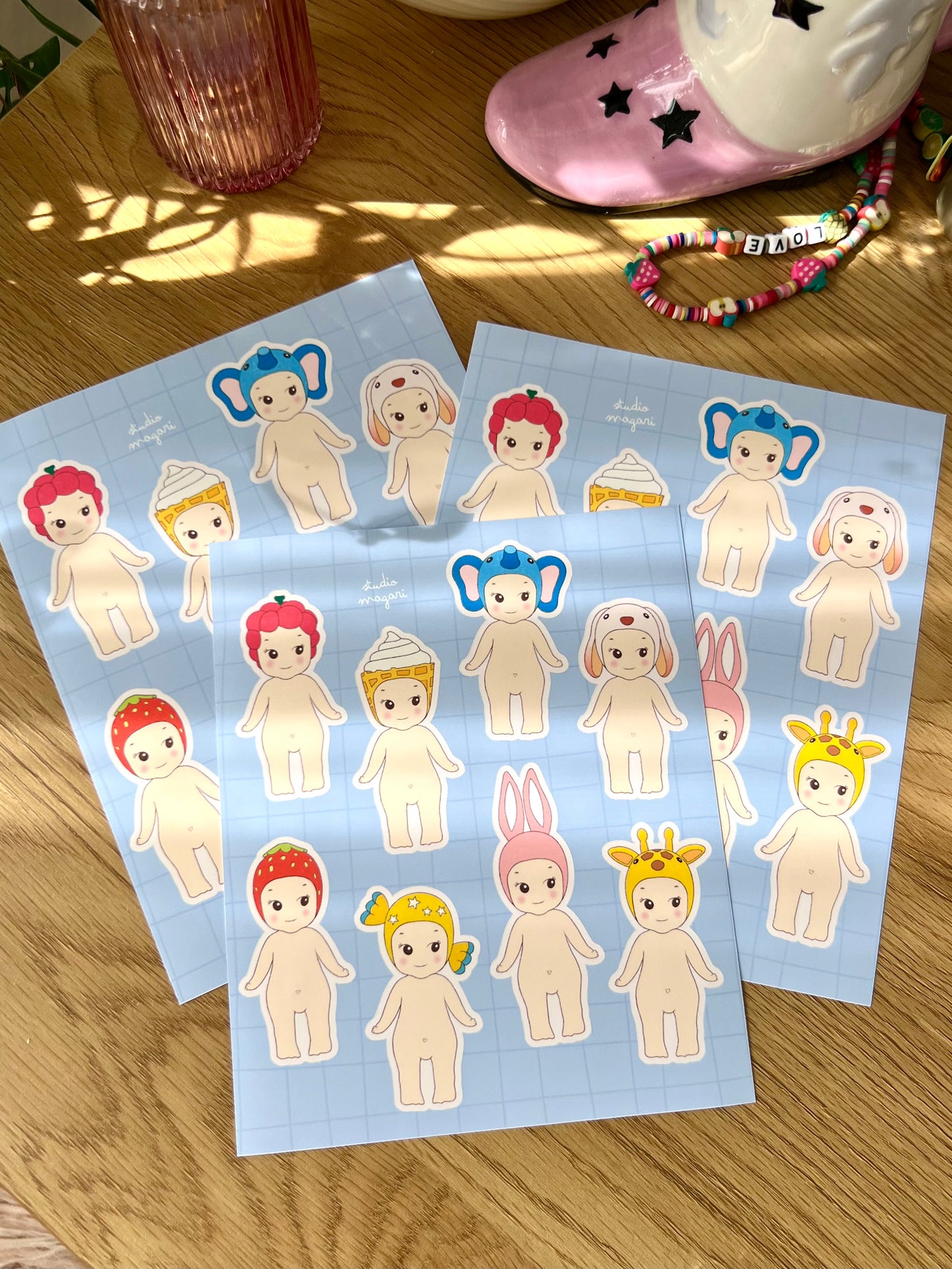 angel sticker sheet