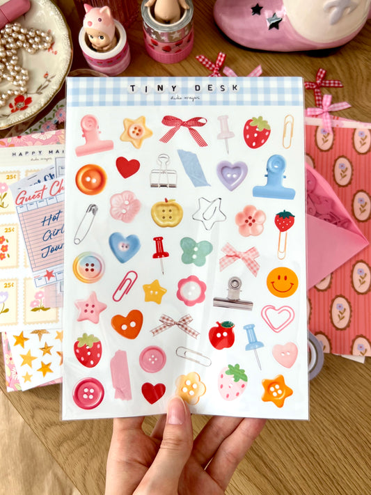 tiny desk sticker sheet