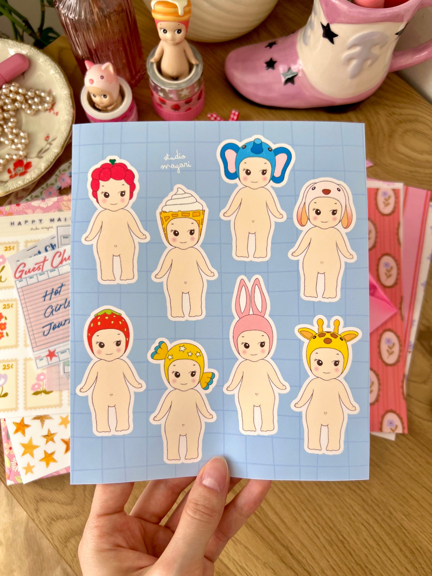 angel sticker sheet
