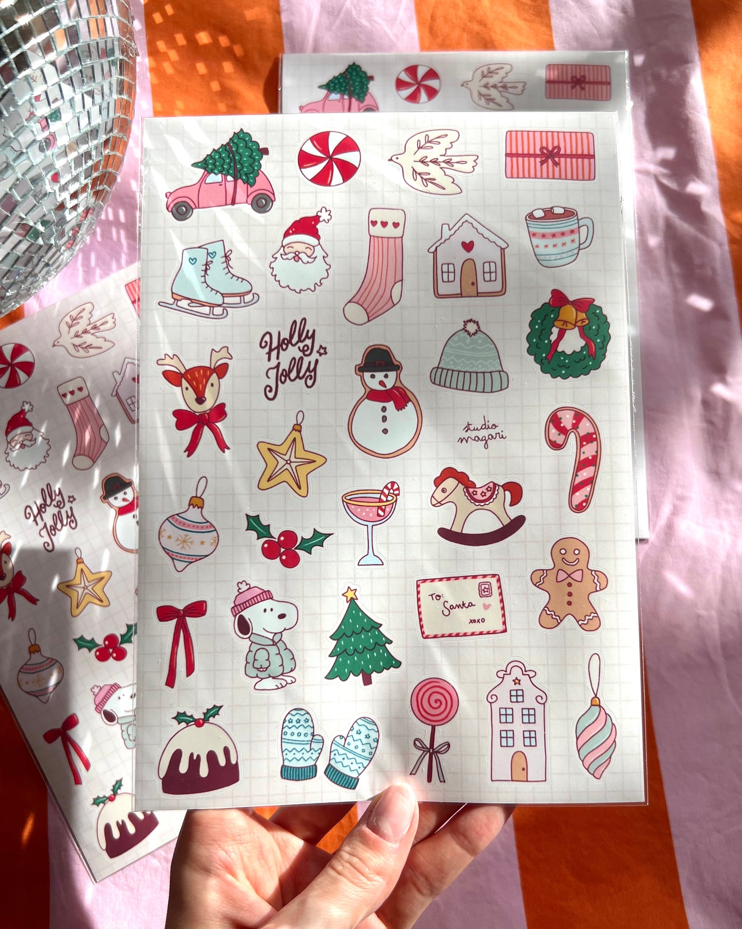 winter sticker sheet