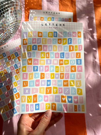 rainbow alphabet