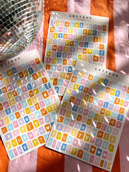 rainbow alphabet