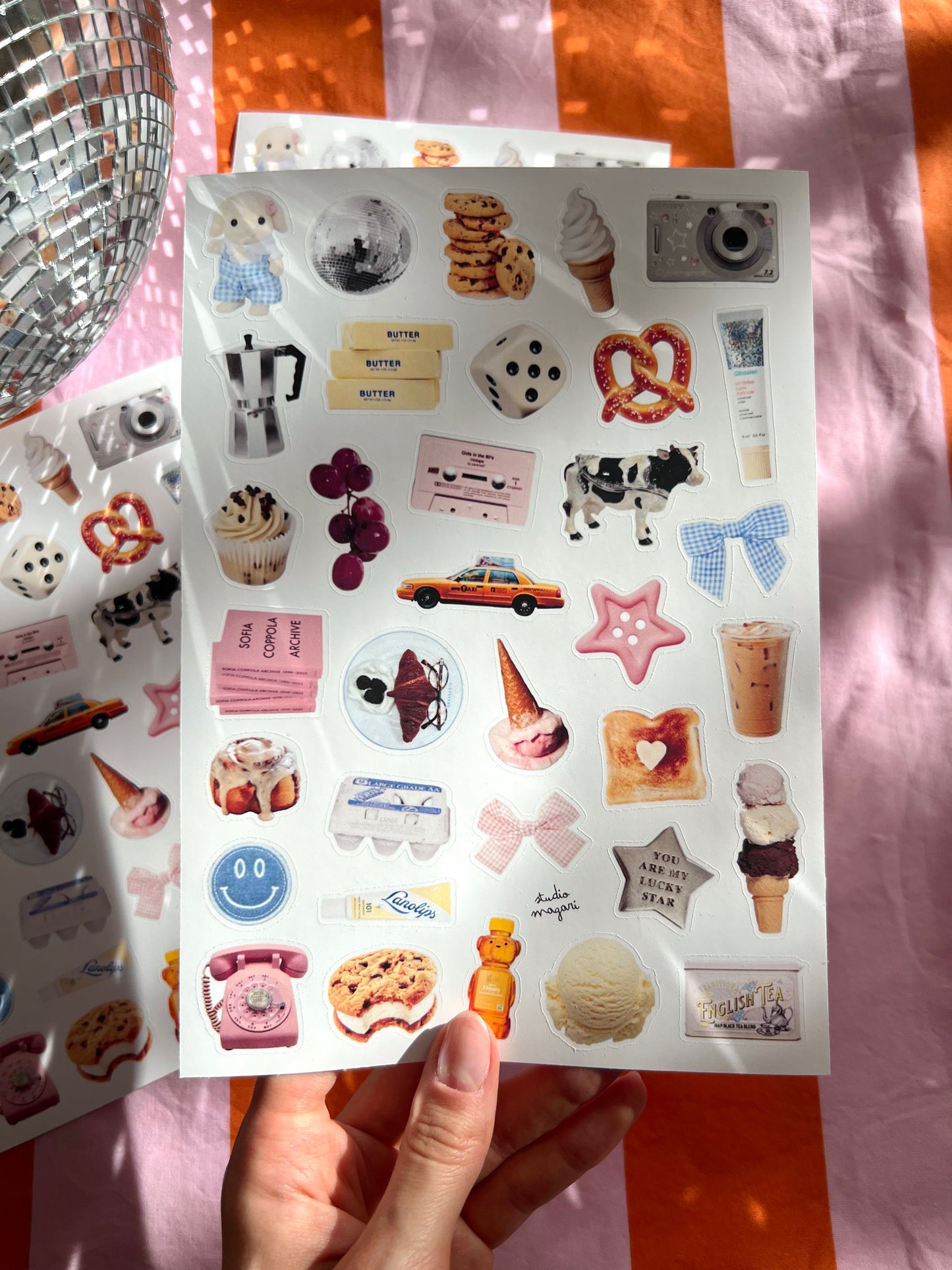 trinket party sticker sheet