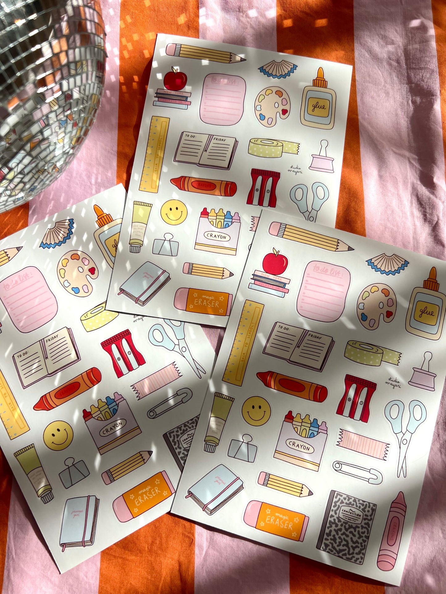 crafty girl sticker sheet