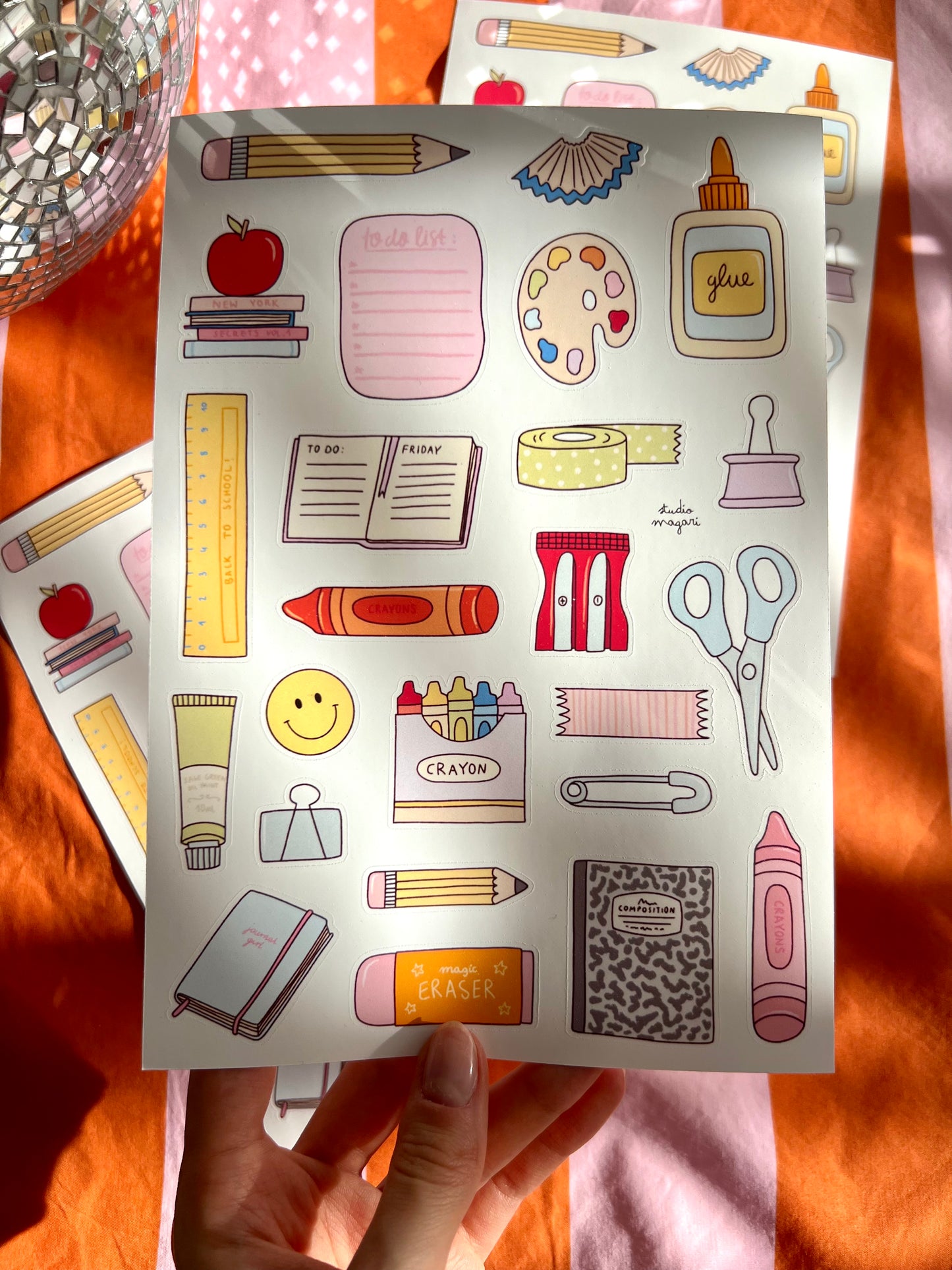 crafty girl sticker sheet