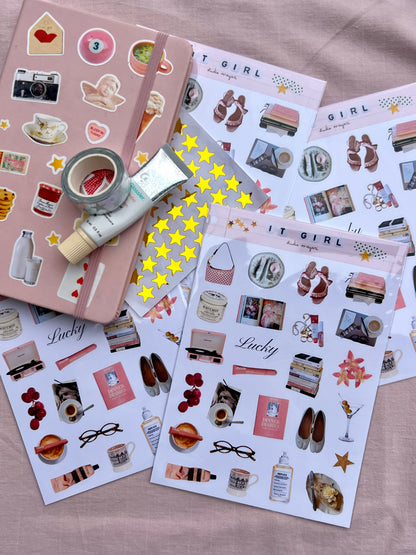 it girl sticker sheet