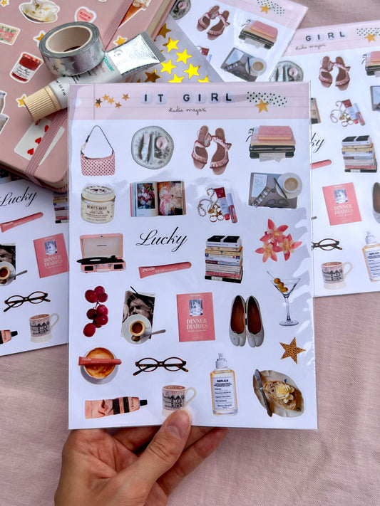 it girl sticker sheet