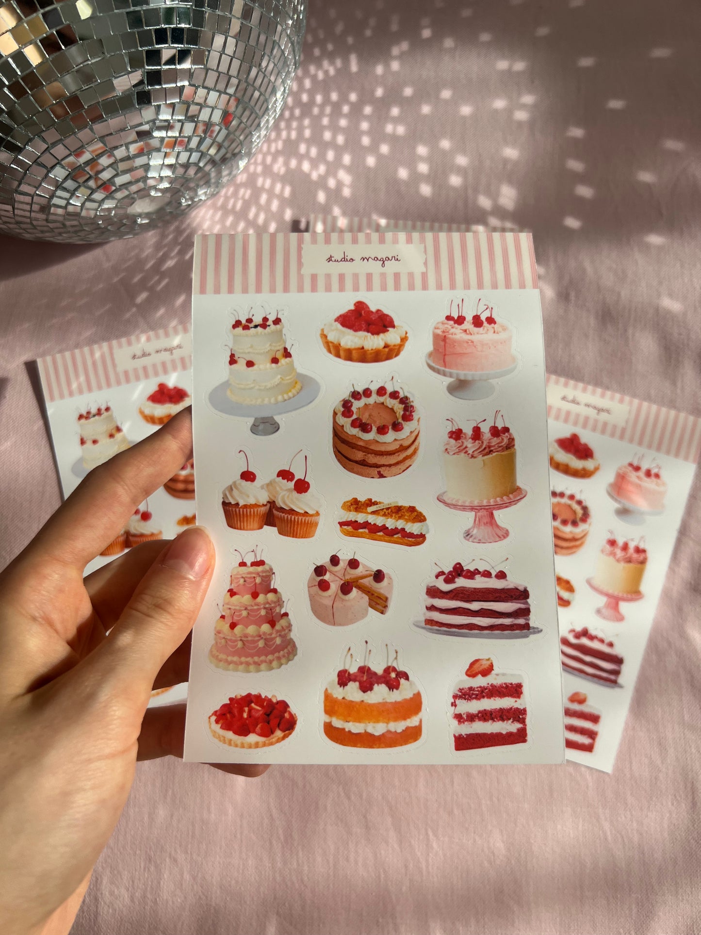 pâtisserie sticker sheet