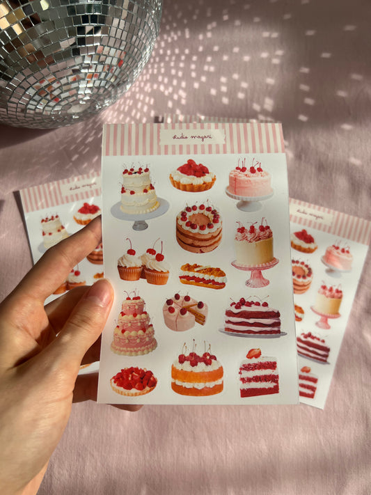 pâtisserie sticker sheet