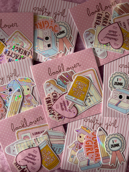 booklover sticker pack