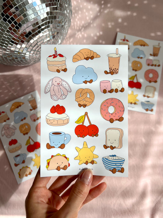 jellycat sticker sheet