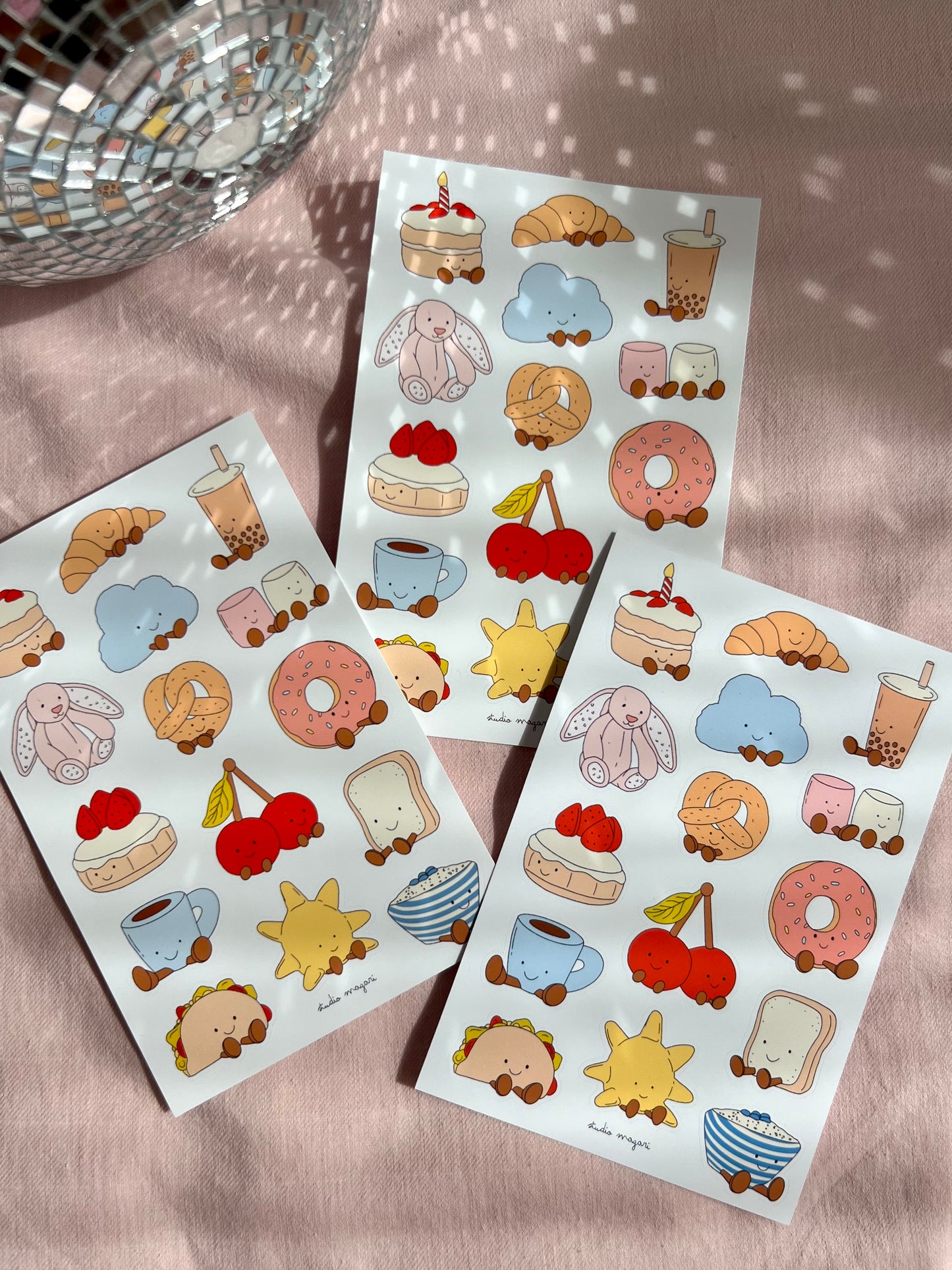 jellycat sticker sheet