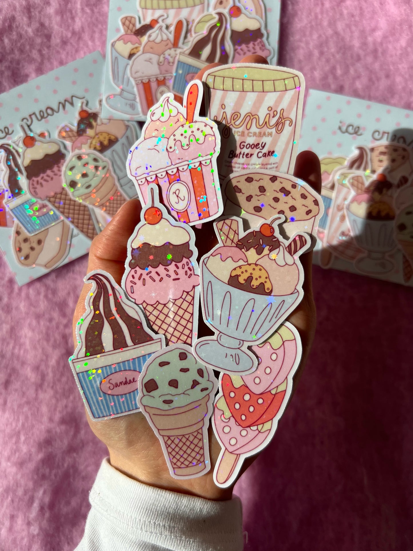 ice cream sticker pack