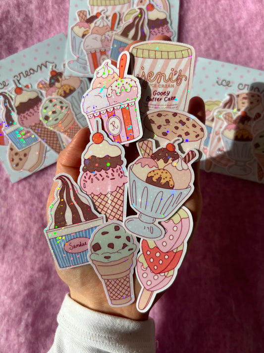 ice cream sticker pack