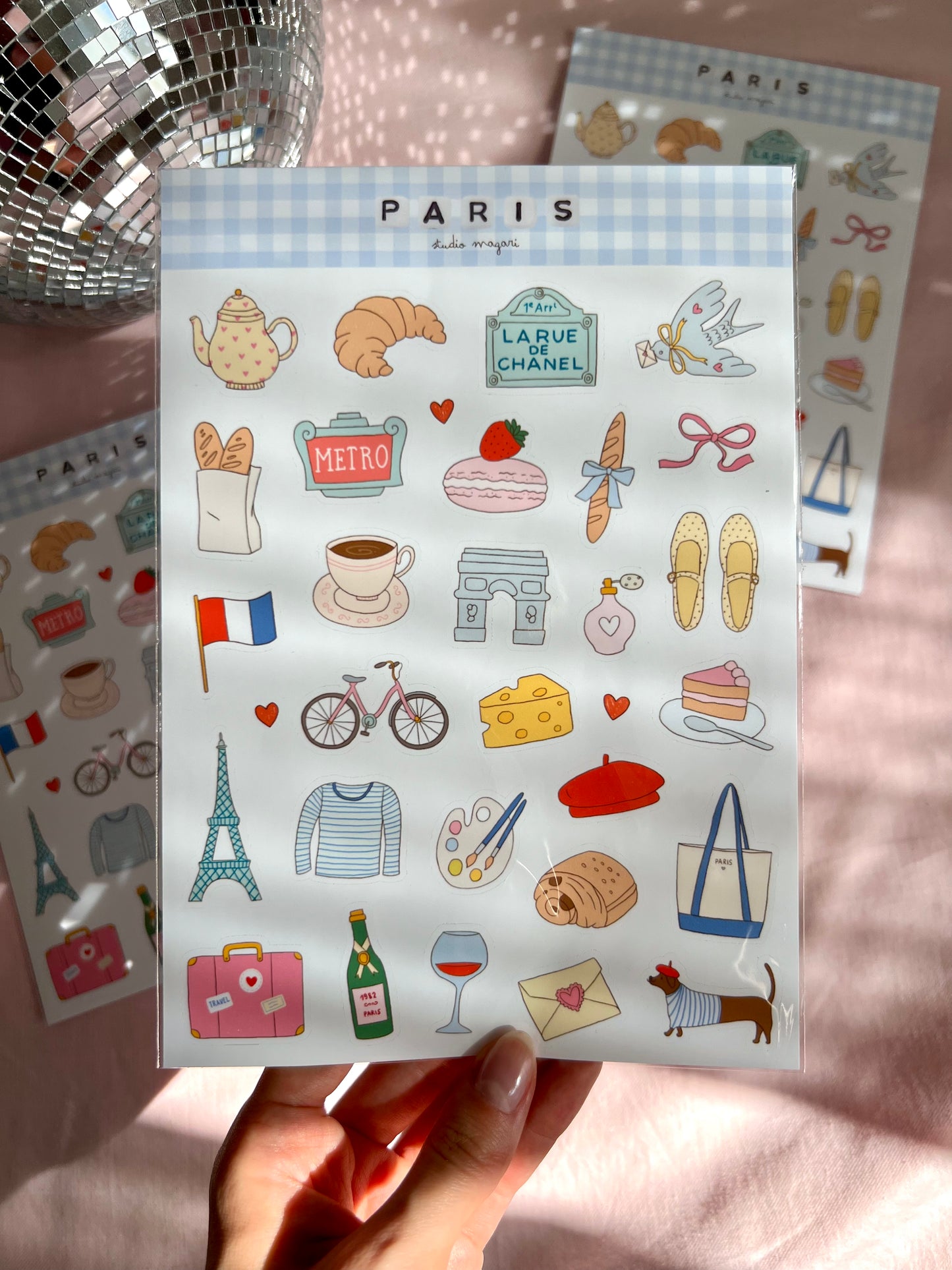 Paris sticker sheet