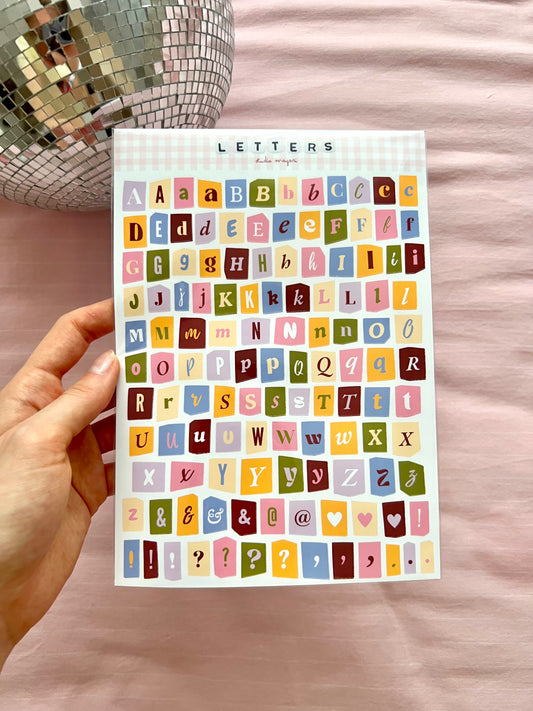 letters for scrapbooking