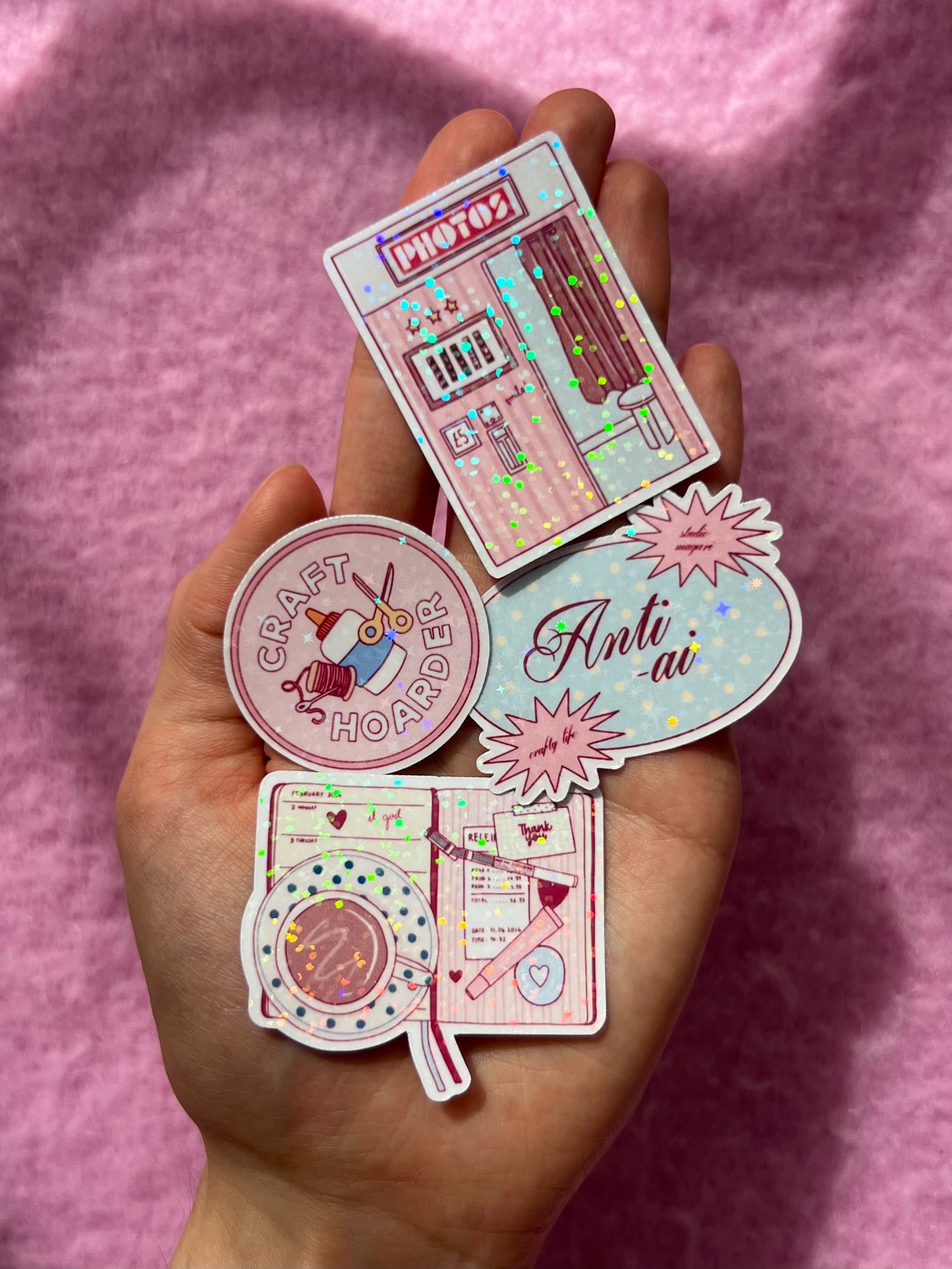 holographic photobooth sticker