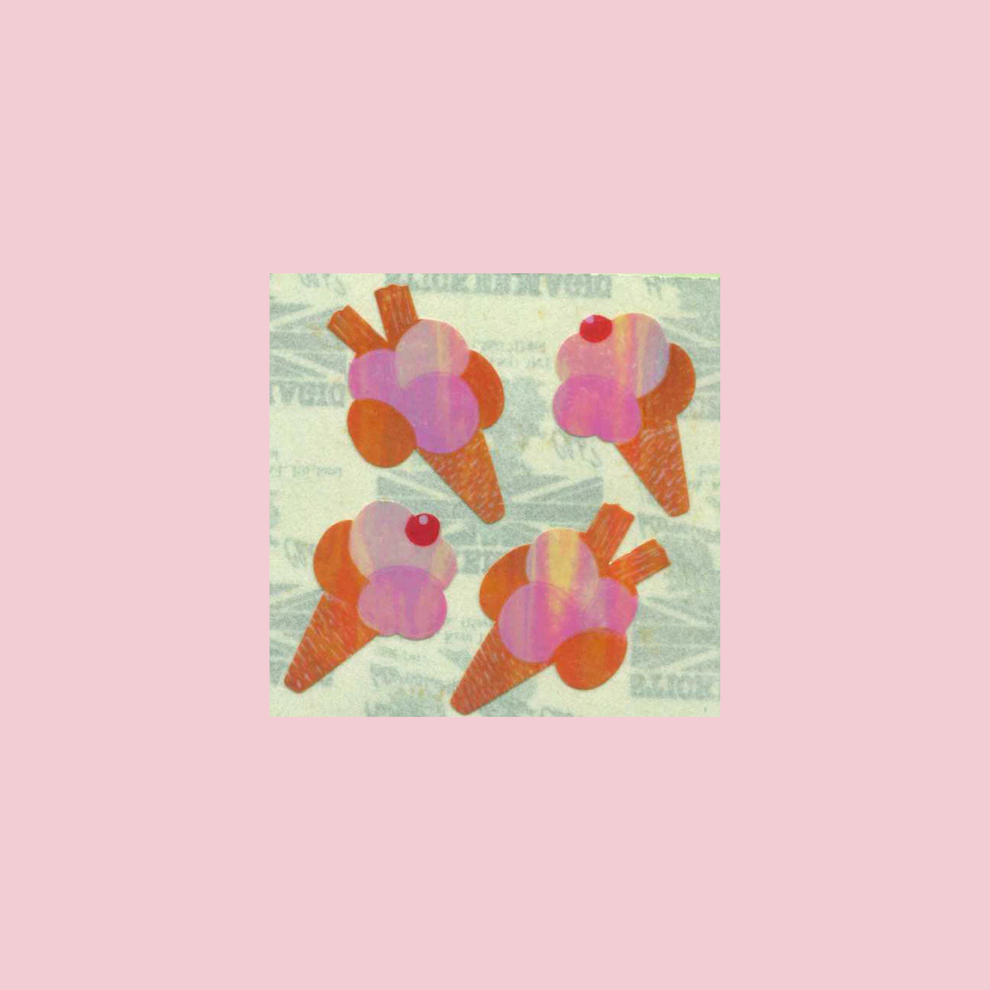 pearlie ice cream stickers