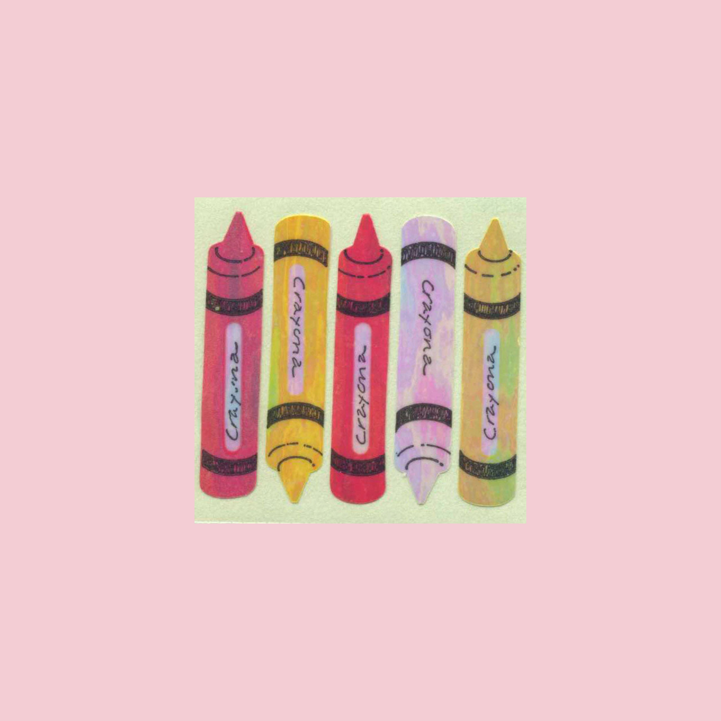 pearlie crayon stickers