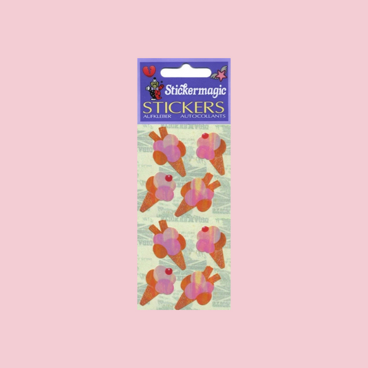 pack of pearlie ice cream stickers